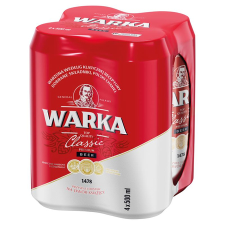 PIWO WARKA 0,5L 4PACK PUSZ.