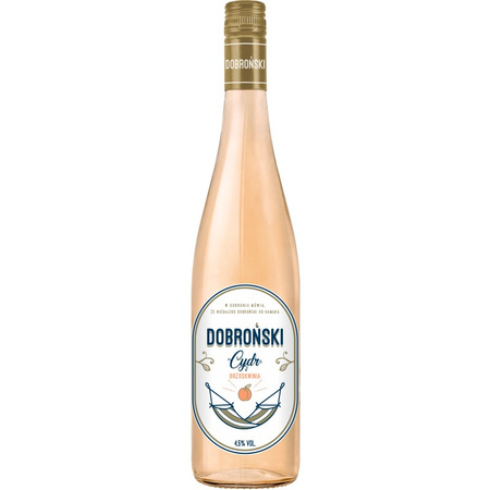 CYDR DOBROŃSKI  BRZOSKWINIA 4,5 % 0,75 L
