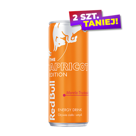 NAPÓJ ENERGETYCZNY RED BULL APRICOT STRAWBERY 0,25L PUSZ.