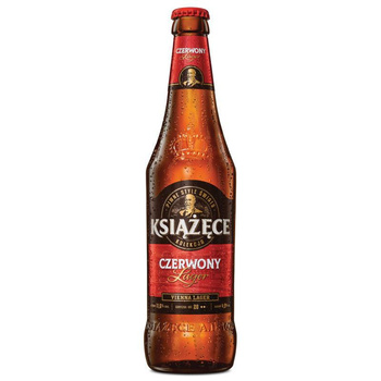PIWO KSIĄŻĘCE CZERWONY LAGER 0,5L BUT. ZW.