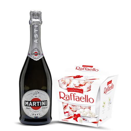 WINO MARTINI ASTI SPARKLING + RAFAELLO