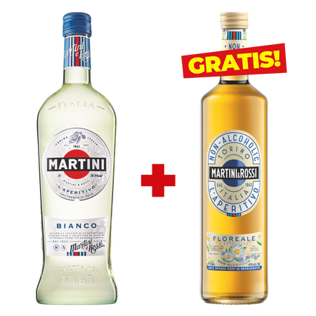 WINO MARTINI BIANCO WERMUT + Napój za 1 grosz