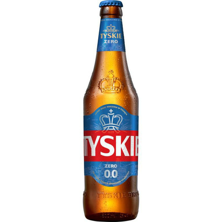 PIWO TYSKIE 0% 0,5L BUT. ZW.