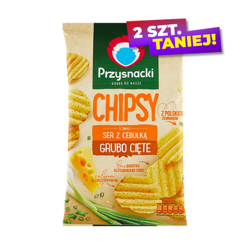 CHIPSY PRZYSNACKI SER Z CEBULĄ 135 G