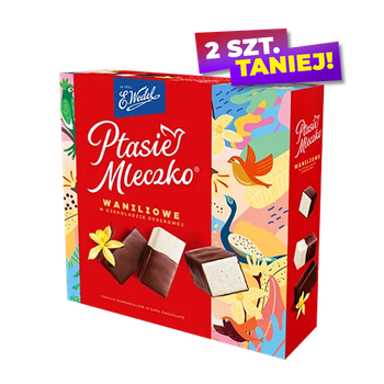 PTASIE MLECZKO WANILIOWE 340G WEDEL