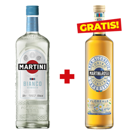 WINO MARTINI BIANCO WERMUT + Napój za 1 grosz