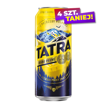 PIWO TATRA JASNE PEŁNE 0,5L PUSZ.  SZT.