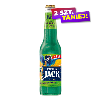 PIWO CAPTAIN JACK BLUE LAGOON 0,40L BUT. BZW.