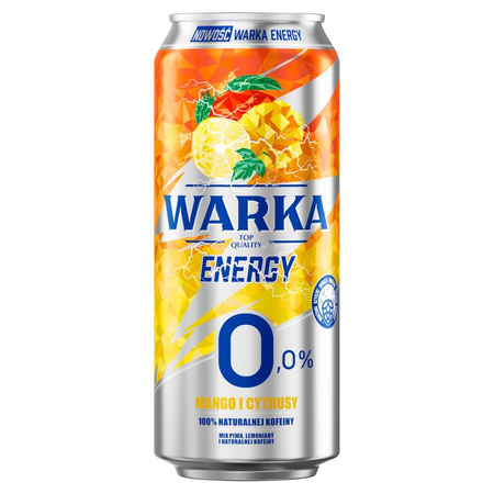 PIWO WARKA ENERGY MAN-CYTRU 0% 0,5L PUSZ. SZT.