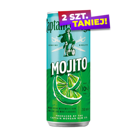 DRINK CAPTAIN MORGAN WHITE MOJITO 5% 0,25L