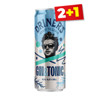 DRINER S GIN&TONIC 4,6% 0,33L PUSZ.