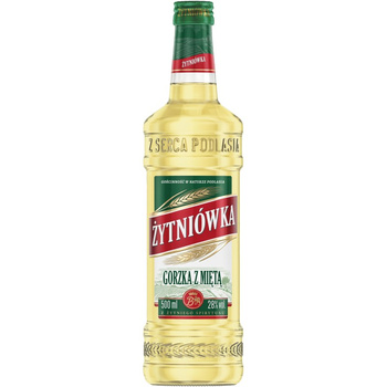 ŻYTNIÓWKA GORZKA Z MIĘTĄ 28% 0,5L