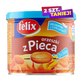 ORZESZKI Z PIECA Z SOLĄ FELIX 140G PUSZKA