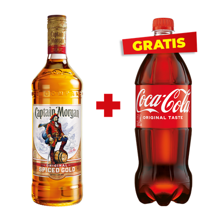 ZESTAW RUM CAPTAIN MORGAN + NAPÓJ ZA 1 GROSZ