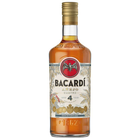 RUM BACARDI ANEJO CUATRO 40% 0,7L