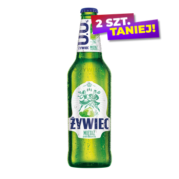 PIWO ŻYWIEC MIĘTAŻ&NUTA BERGAMOTKI 0% 0,5L BUT ZW