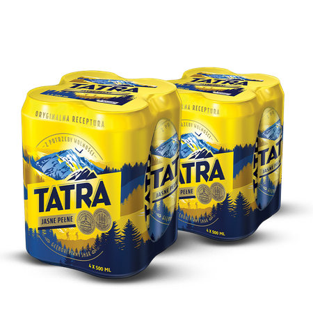 2 x PIWO TATRA LAGER 0,5L 4PACK PUSZ.