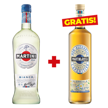 WINO MARTINI BIANCO WERMUT + Napój za 1 grosz