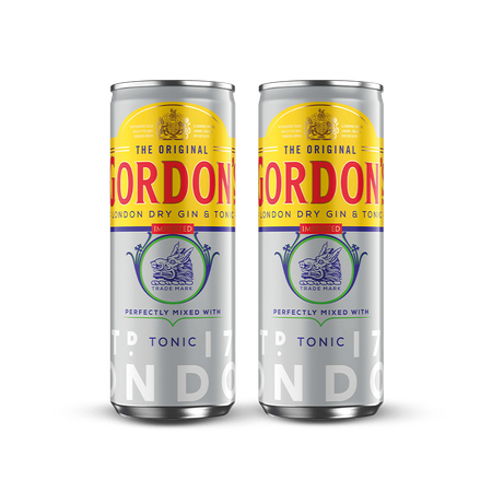 2 x DRINK GORDONS & TONIC 6,4% 0,25L