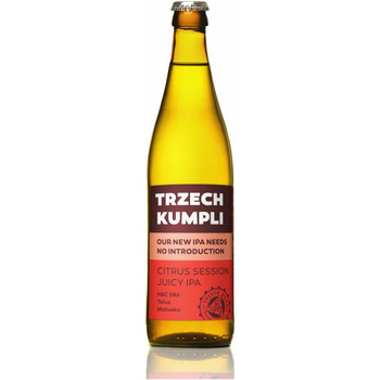 PIWO CITRUS JUICCY SESSION IPA TRZECH KUMPLI 0,5L BUT. BZW