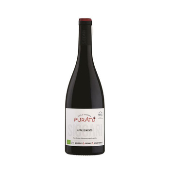 WINO PURATO SICCARI ROSSO TERRE SICILIANE BIO 14%  C/W 0,75L