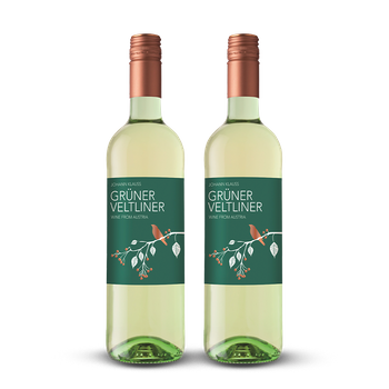 2 x WINO GRUNER VELTLINER 12% B/W 0,75L