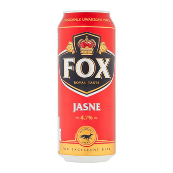 PIWO FOX JASNE 0,5L PUSZ. SZT.