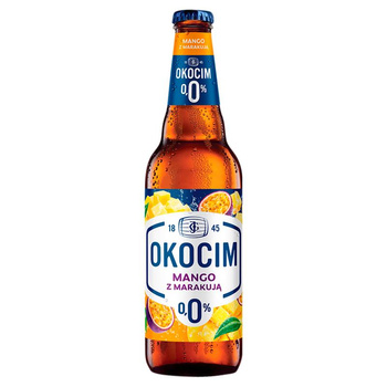 PIWO OKOCIM MANGO Z MARAKUJĄ 0% 0,5L BUT. ZW.