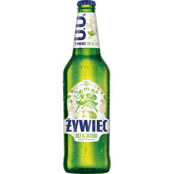 PIWO ŻYWIEC BEZ&JABŁKO 0% 0,5L BUT.ZW