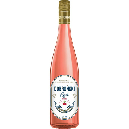 CYDR DOBROŃSKI WIŚNIA 4,5 % 0,75 L