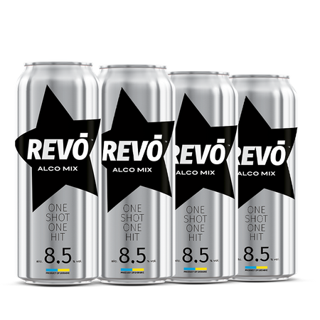 4 x REVO ALCO ENERGY DRINK 8,5 % 0,33L PUSZ.