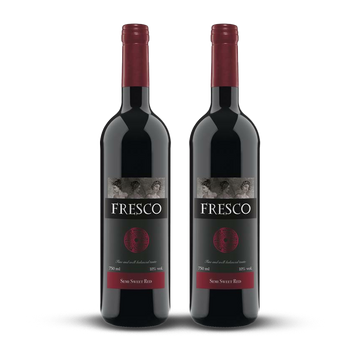 2 x WINO FRESCO ROSSO PÓŁSŁODKIE 10% C/PS 0,75L