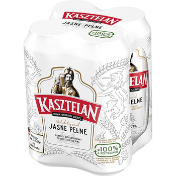 PIWO KASZTELAN JASNE PEŁNE 0,5L 4PACK PUSZ.