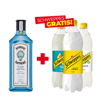 ZESTAW GIN BOMBAY SAPPHIRE + NAPÓJ SCHWEPPES ZA 1 GROSZ