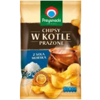 CHIPSY PRZYSNACKI W KOTLE PRAŻONE SÓL MORSKA 125 G