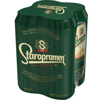 PIWO STAROPRAMEN 0,5L 4PACK. PUSZ.